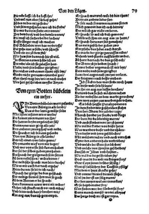 Von eym Botten bübelein ein mehre