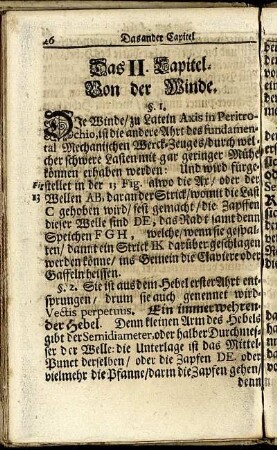 Das II. Capitel. Von der Winde.