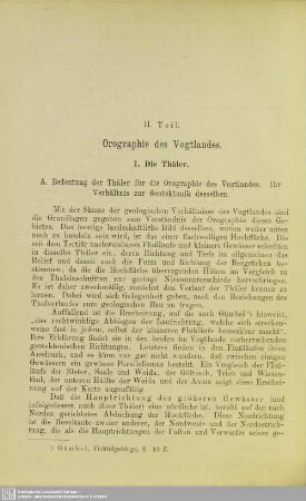 II. Teil. Orographie des Vogtlandes
