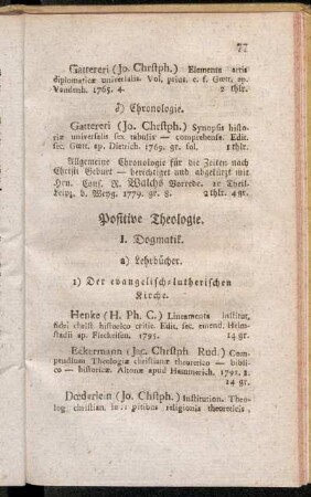 Positive Theologie.