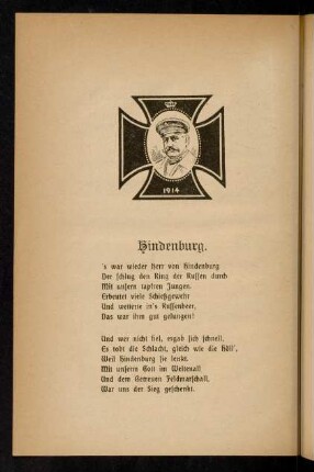 66-67, Hindenburg. Gedicht.