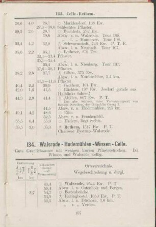 134. Walsrode - Hudemühlen - Winsen - Celle.