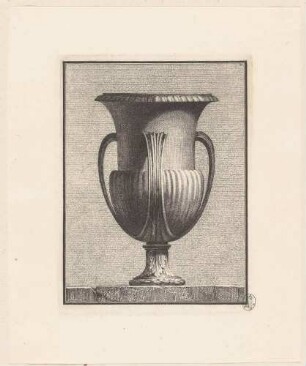 Vase mit kannelierten Henkeln, aus der Folge "Suite de Vases", Bl. 2