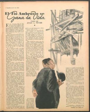 El tío Ambrosio se gana la vida : Cuento por Julio A. Nuche