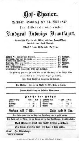 Landgraf Ludwigs Brautfahrt