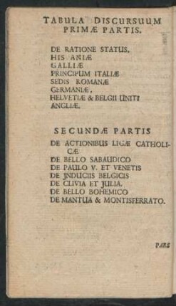 Tabula Discursuum