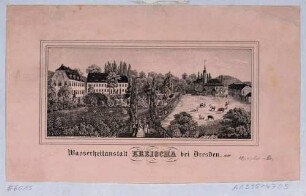 Kaltwasser-Heilanstalt in Kreischa bei Dresden, gegründet 1839