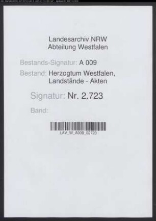 Beschwerden und Eingaben westfälischer Städte, z.T. Einquartierungen betreffend (undatiert)