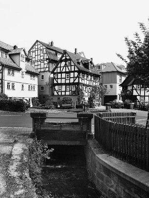 Brücken über den Sengelbach (Brücke); Schlitz, Sengelbach (Hainbuche)
