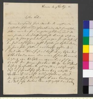 Brief von Goethe, August von an Goethe, Johann Wolfgang von