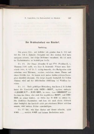 Der Brakteatenfund von Bünstorf