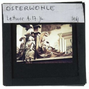Osterwohle, Dorfkirche : Detailansicht Lettner