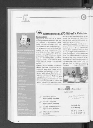 Informationen vom AWO-Aktivtreff in Winterhude