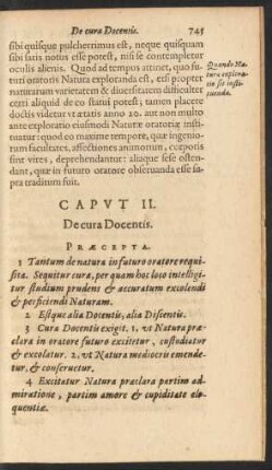 Caput II. De cura Docentis.