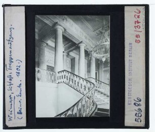 Weimar, Schloss : Innenansicht, Treppenhaus