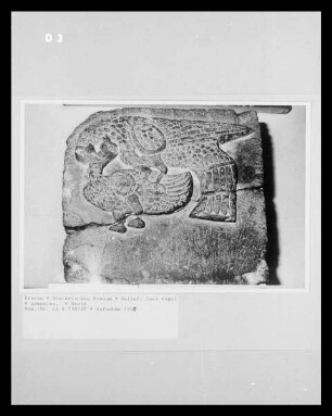 Relief: Zwei Vögel
