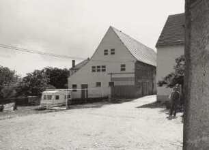 Mobschatz-Merbitz, Merbitzer Ring 9. Bauernhof (bez. 1817), Stallgebäude