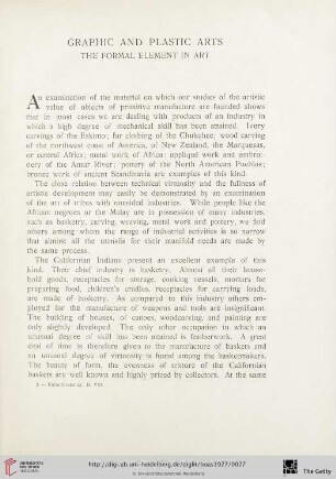 Graphic and plastic arts - The formal element in art