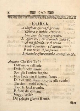 Coro [= Chor, ital., dt.]