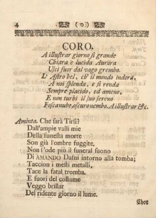 Coro [= Chor, ital., dt.]