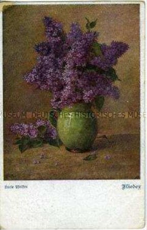 Blumenstilleben, Postkarte des Deutschen Schulvereins, Nr.1054