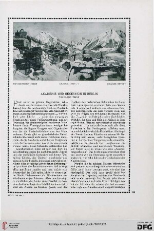 Akademie und Secession in Berlin