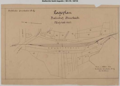 Herresbach, Bahnhof: Lageplan