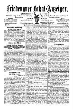 Nr. 257, 02.11.1914