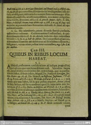 Cap. III. Quibus In Rebus Locum Habeat