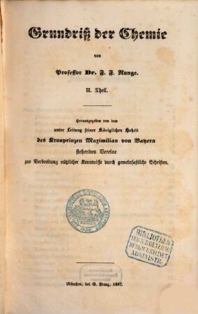 Grundriß der Chemie, 2