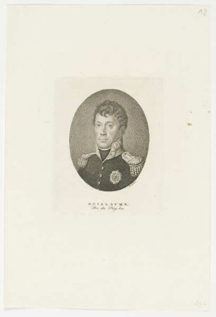 Bildnis des Guillaume Roi de Pays-bas