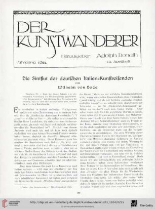 5/6: Die Sintflut der deutschen Italien-Kunstreisenden