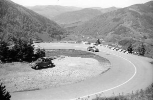 Serpentine auf der Straße Präg - Todtmoos