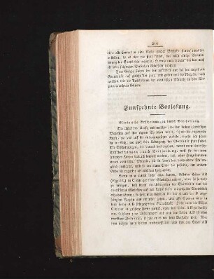 Funfzehnte Vorlesung