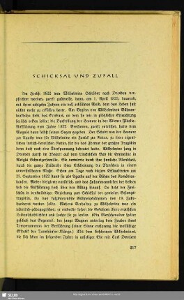 Schicksal Und Zufall