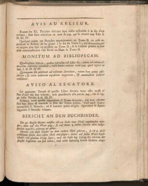 Avis Au Relieur