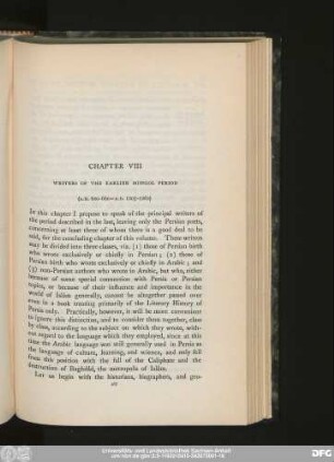Chapter VIII Writers Of The Earlier Mongol Period (A.H. 600-660 = A.D. 1203-1262)