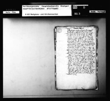 Informationsaustausch über eine Antwort Karls V. auf die von den evangelischen Fürsten und Ständen auf dem Reichstag zu Regensburg verfasste Konfession
