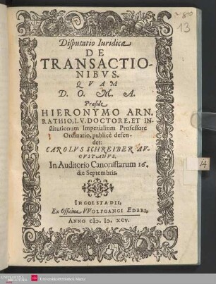 De transactionibus