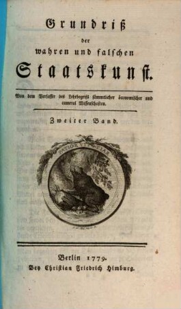 Grundriß der wahren und falschen Staatskunst, 2