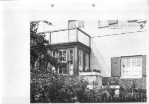 Dresden-Hellerau, Am Grünen Zipfel 109. Wohnhaus (1909, R. Riemerschmid; Heimstättengesellschaft Sachsen/ H. G. S.?)