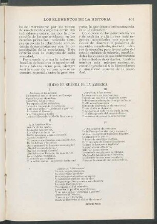 Himno de guerra de la América. [Poesía]