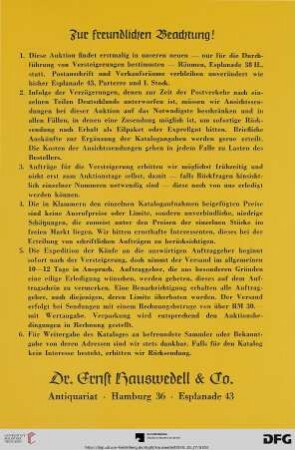 Zur freundlichen Beachtung