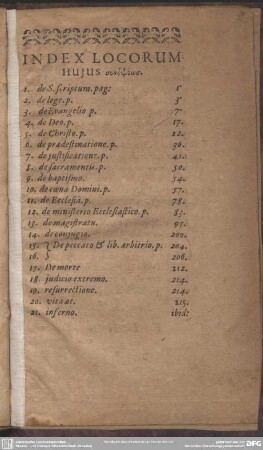 Index Locorum Hujus synopseōs