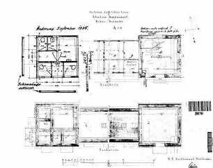 Bad Friedrichshall-Kochendorf: Nebengebäude WC Grundriss,Fundament