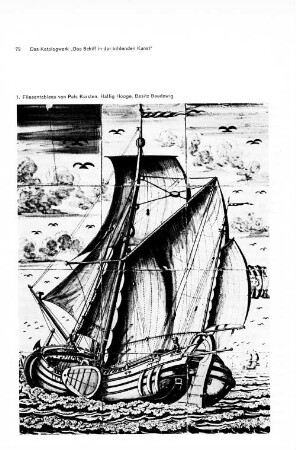 1. Fliesentableau von Pals Karsten. Hallig Hooge, Besitz Baudewig