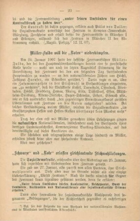 "Schwarze" und "Rote" erlassen gleichlautende Stichwahllosungen