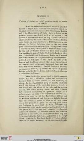 Chapter VI: Progress of Famine and relief operations during the winter of 1896-97
