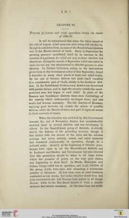 Chapter VI: Progress of Famine and relief operations during the winter of 1896-97