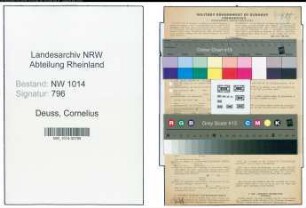 Entnazifizierung Cornelius Deuss , geb. 28.04.1893 (Gastwirt)
